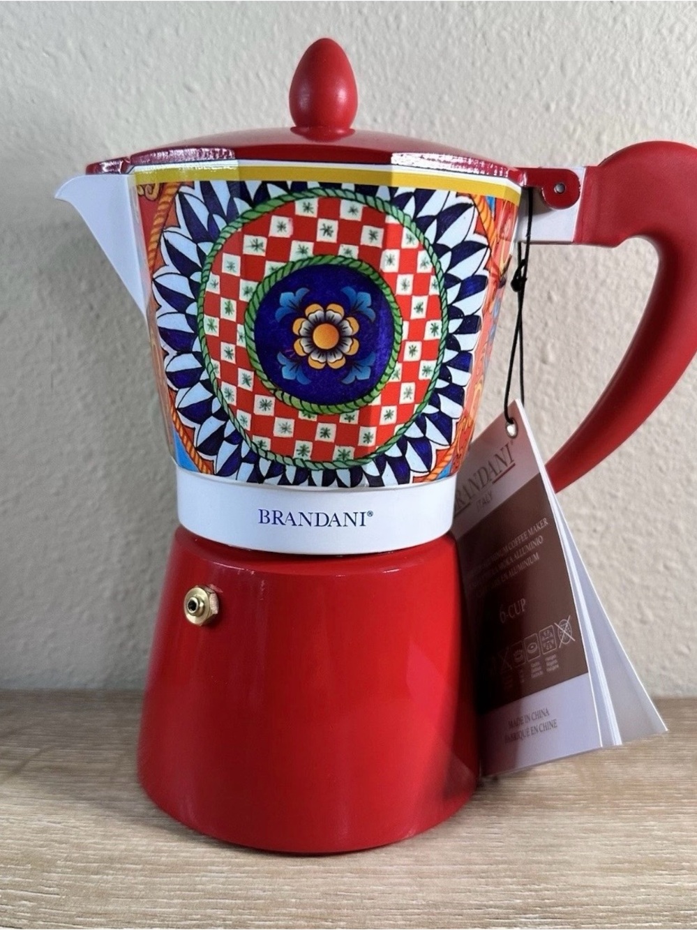 NEW BRANDANI ITALIAN COFFEE MAKER 6 CUP MOKA POT Stovetop expresso  Sicilian